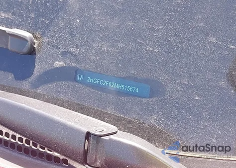 2021 Honda Civic Lx из США, поврежденный, VIN 2HGFC2F62MH515674